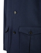 Dalila Kavaj Overshirt Bomull Ull Siden Marinblå