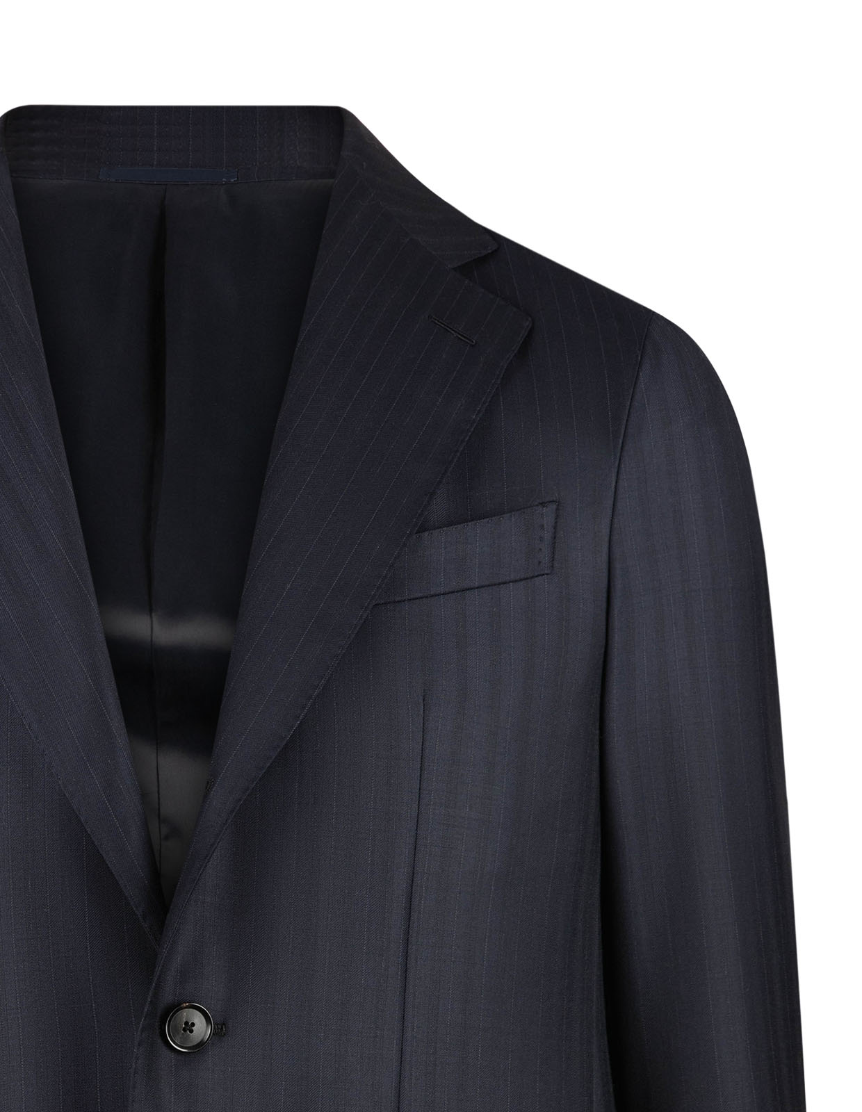 Aida Kostym Ull Kritstrecksrandig Marinblå