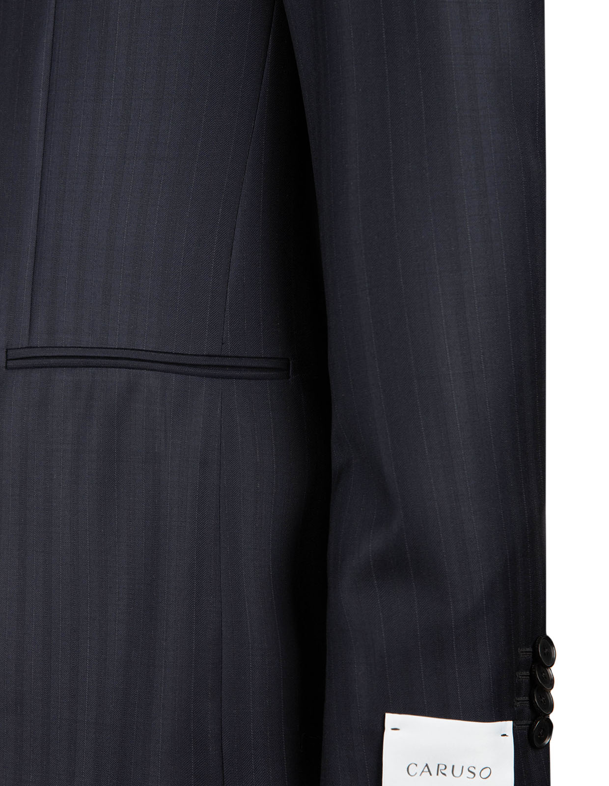 Aida Kostym Ull Kritstrecksrandig Marinblå