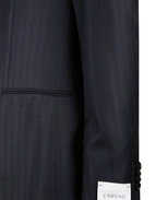 Aida Kostym Ull Kritstrecksrandig Marinblå