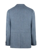 Saba Safari Jacket Linne Ull Blå