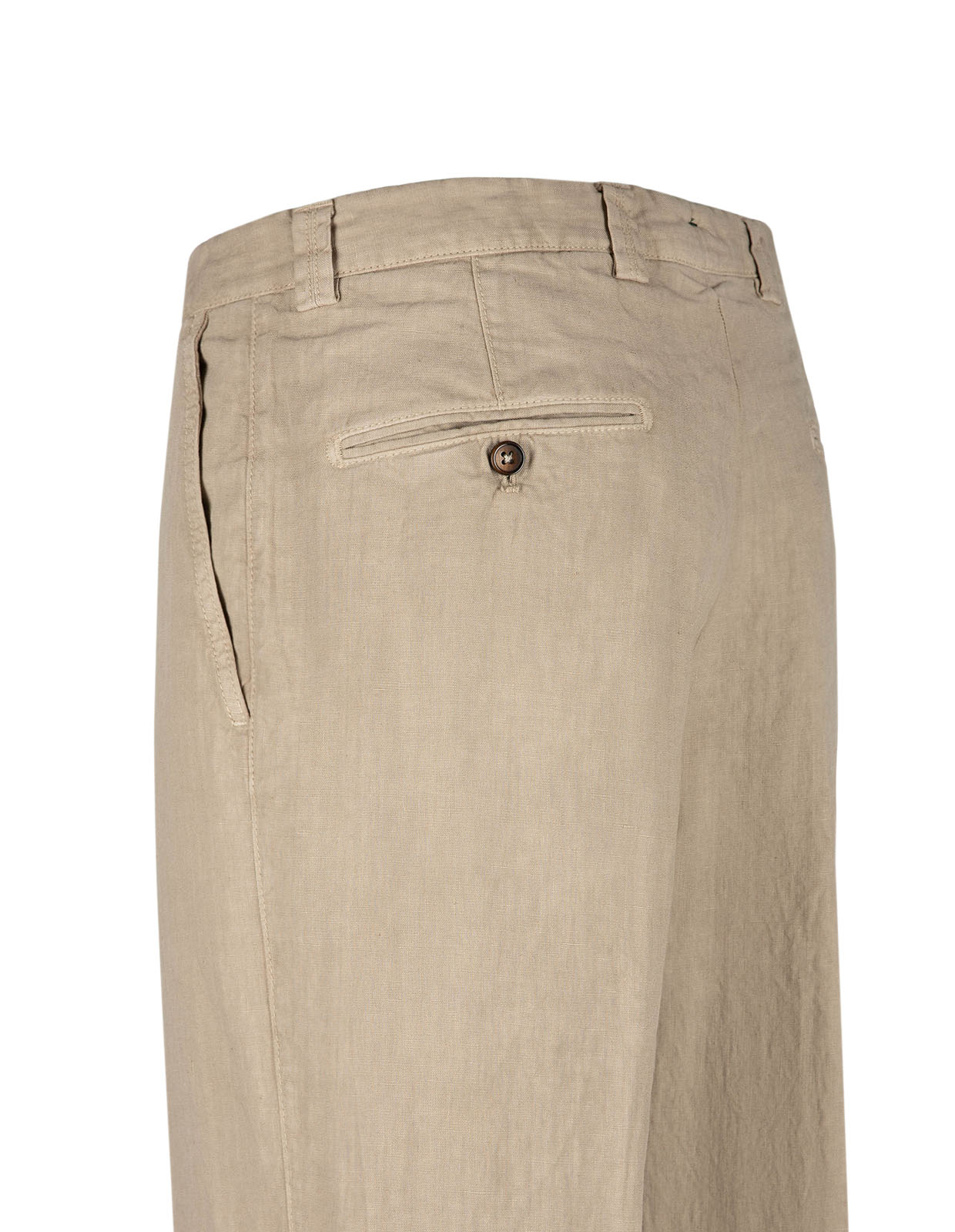 Negroni Wide-Fit Byxa Bomullsstretch Beige