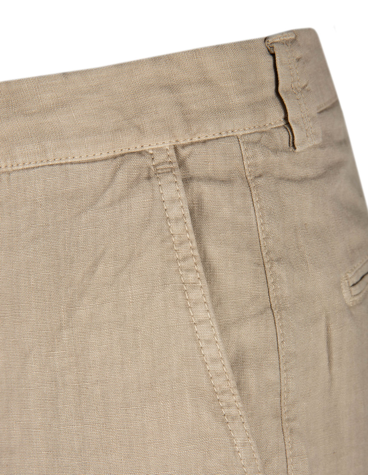 Negroni Wide-Fit Byxa Bomullsstretch Beige