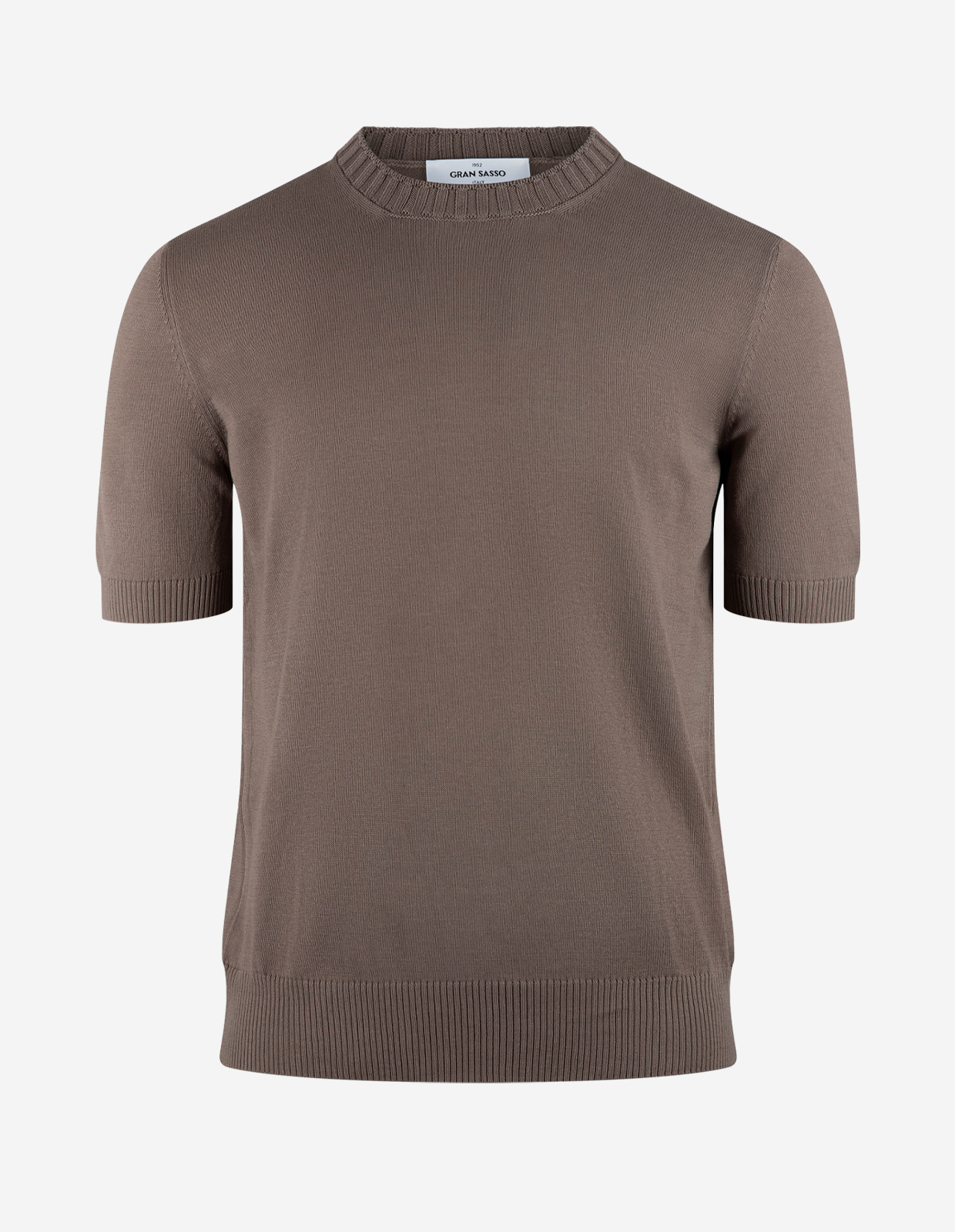 T-Shirt Stickad Gråbeige