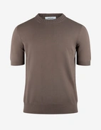 T-Shirt Stickad Gråbeige
