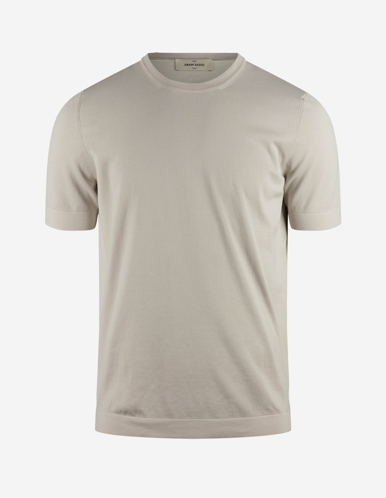 T-shirt Finstickad Bomull Benvit