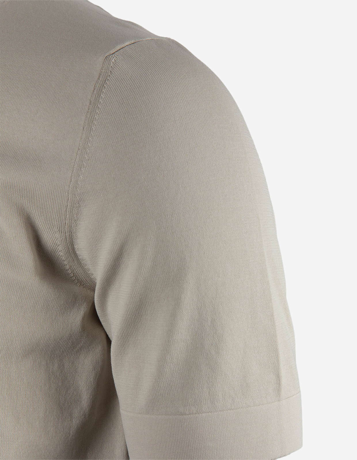 T-shirt Finstickad Bomull Benvit