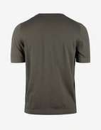 T-shirt Finstickad Bomull Gråbeige