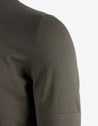 T-shirt Finstickad Bomull Gråbeige