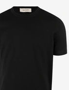 T-shirt Finstickad Bomull Svart