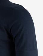 T-shirt Finstickad Bomull Navy