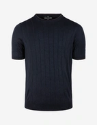 T-shirt Siden Marinblå