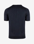 T-shirt Siden Marinblå