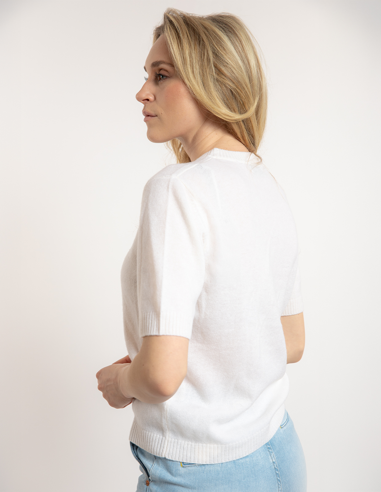 Signe T-shirt Ull/Cashmere Benvit