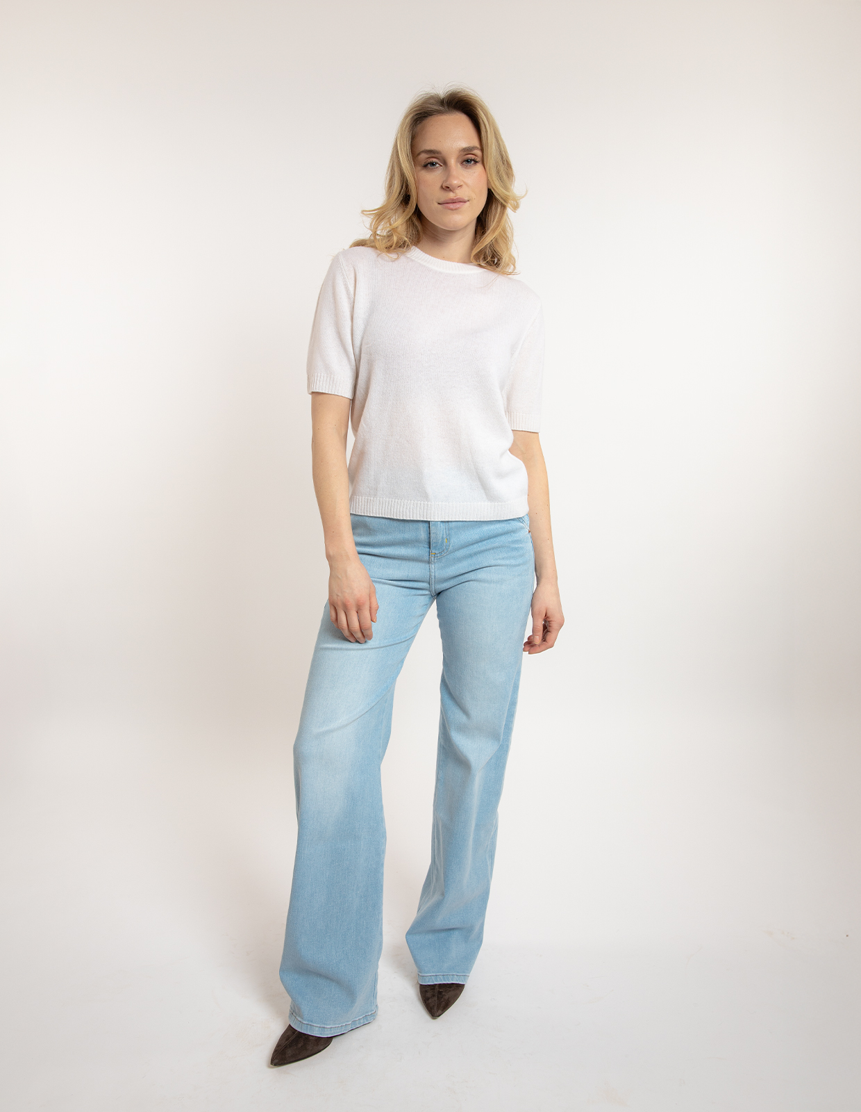 Signe T-shirt Ull/Cashmere Benvit