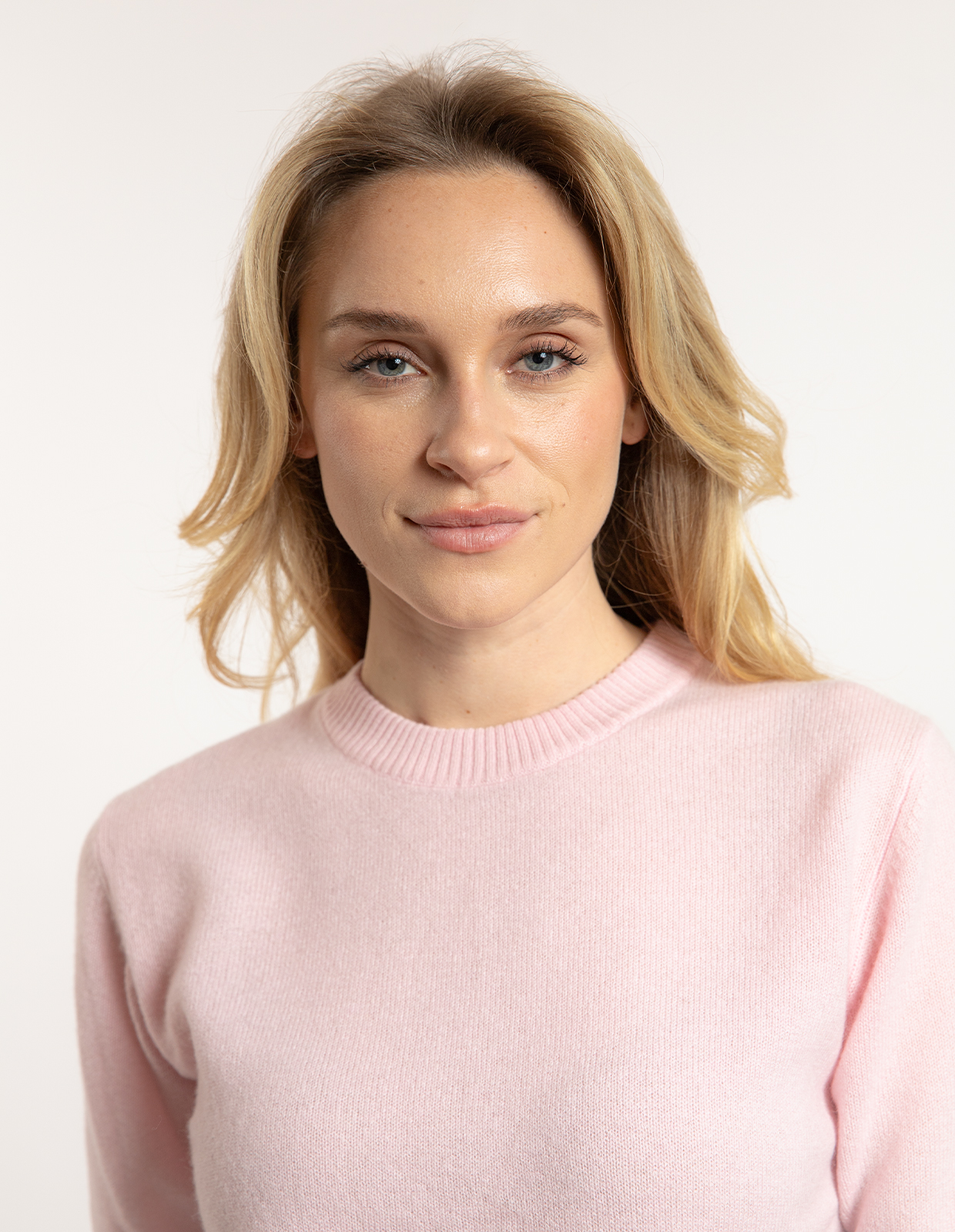 Signe T-shirt Ull/Cashmere Ljusrosa