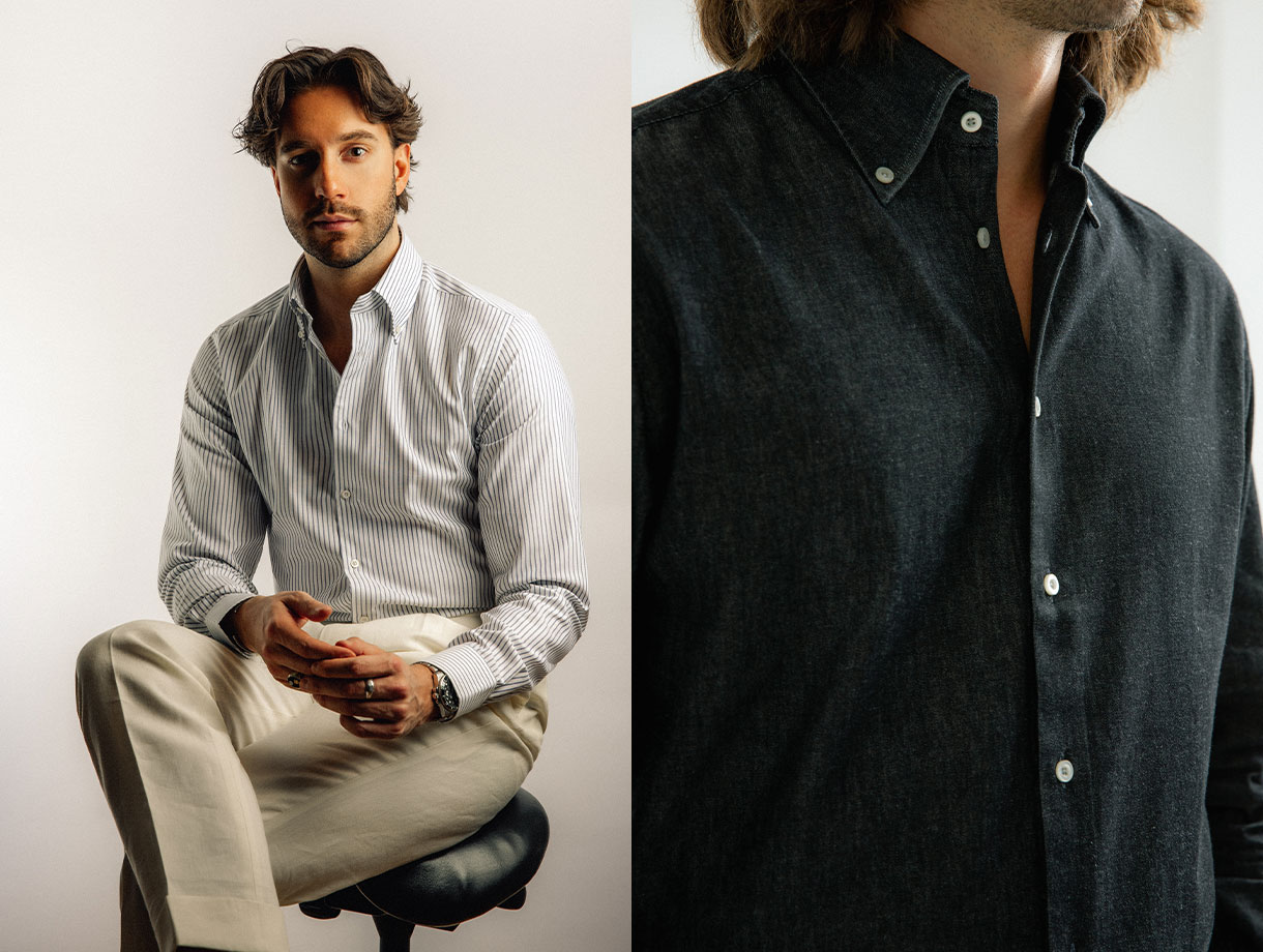 Materialguide för skjortor - bomull, twill, oxford