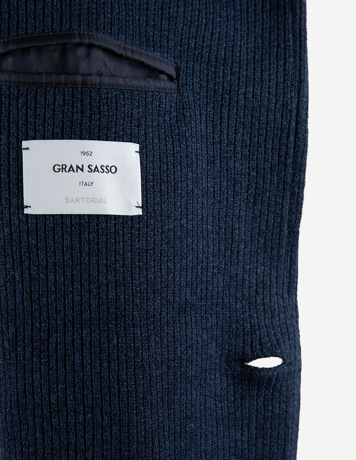 Jerseykavaj Linne Bomull Denimblå