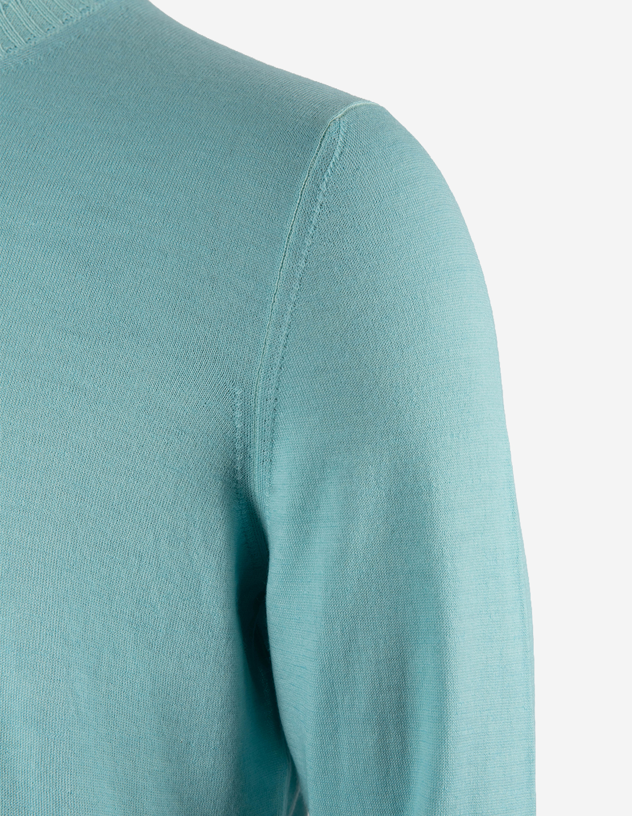 Tröja Rundhals Vintage S Merino Turkos