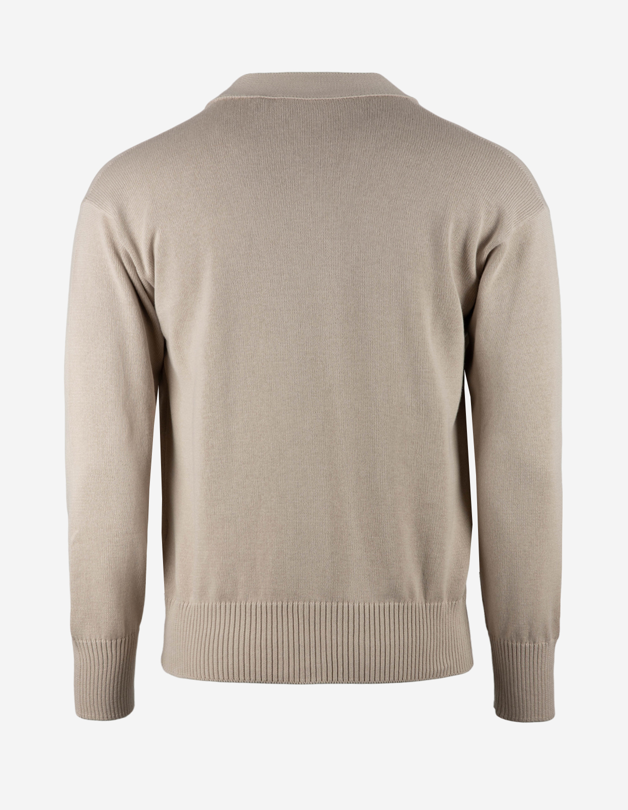 Cardigan Retro Bomull Beige