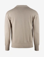 Cardigan Retro Bomull Beige