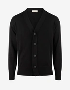 Cardigan Retro Bomull Svart