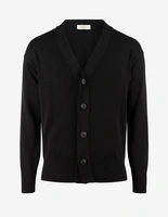 Cardigan Retro Bomull Svart