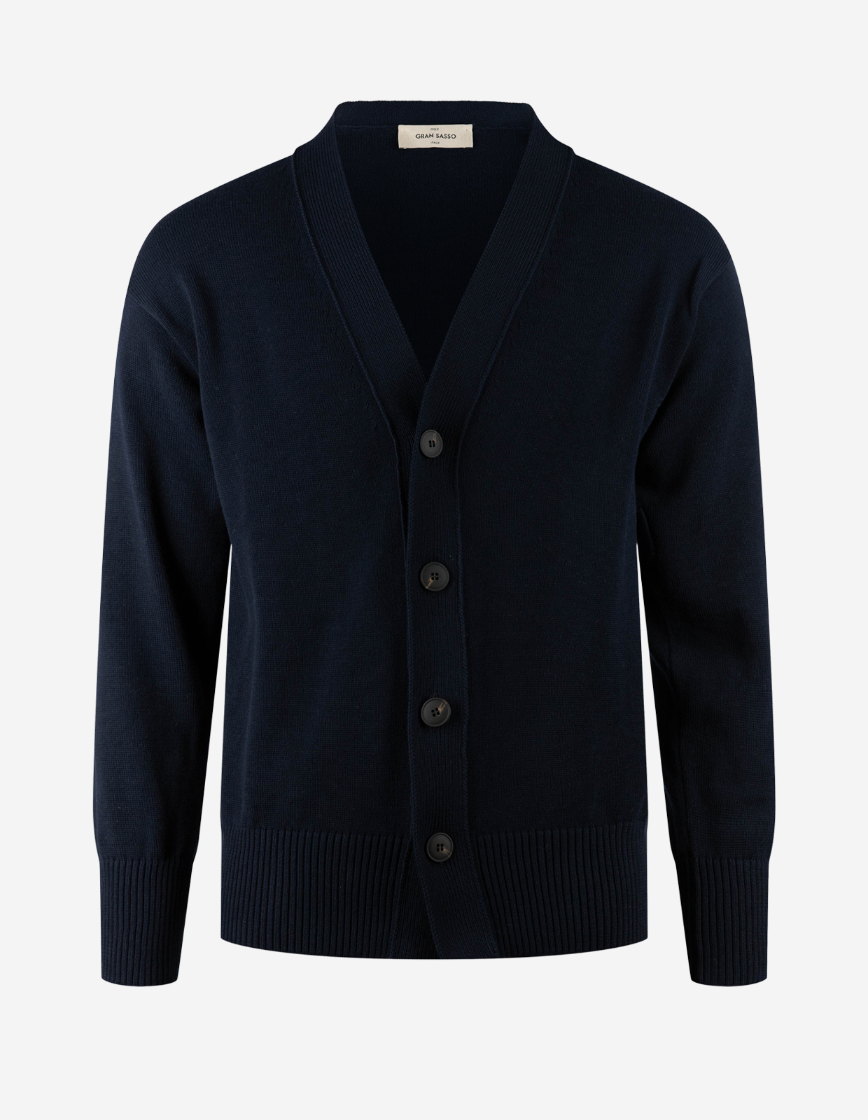 Cardigan Retro Bomull Navy