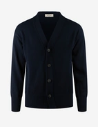 Cardigan Retro Bomull Navy
