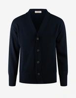 Cardigan Retro Bomull Navy