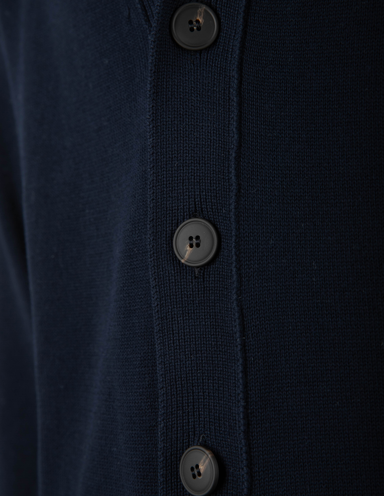 Cardigan Retro Bomull Navy