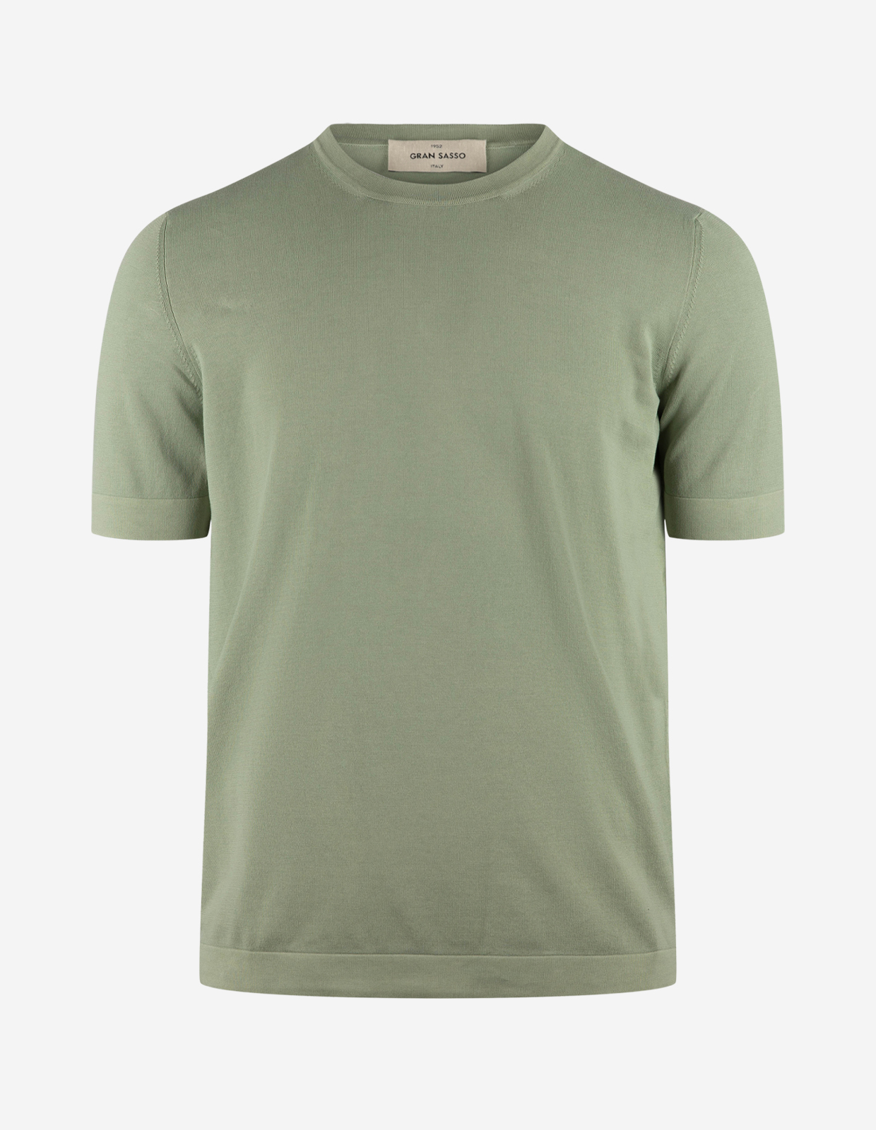 T-shirt Finstickad Bomull Ljusgrön