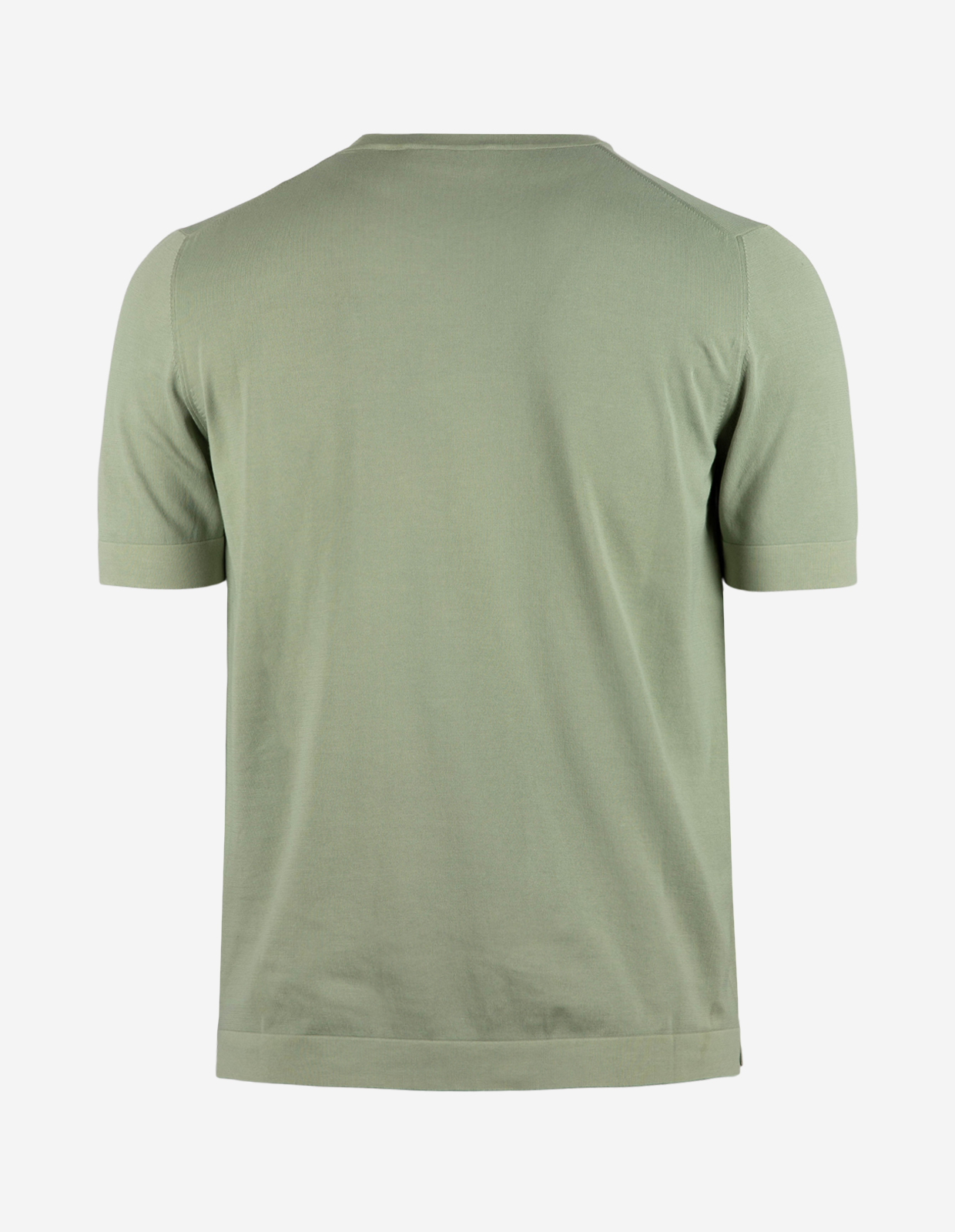 T-shirt Finstickad Bomull Ljusgrön