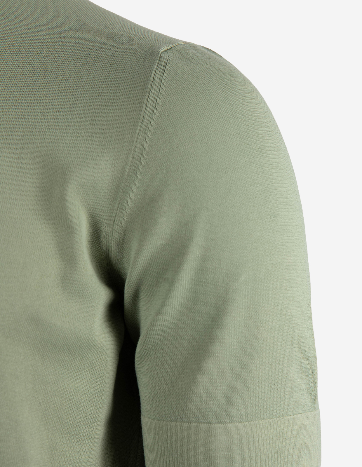 T-shirt Finstickad Bomull Ljusgrön