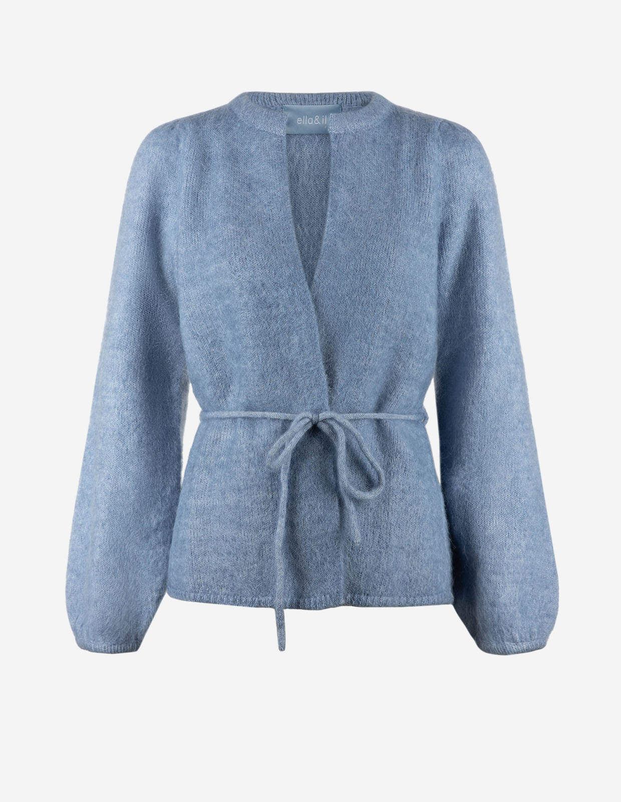 Fredrikke Cardigan Mohair Denimblå