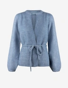 Fredrikke Cardigan Mohair Denimblå