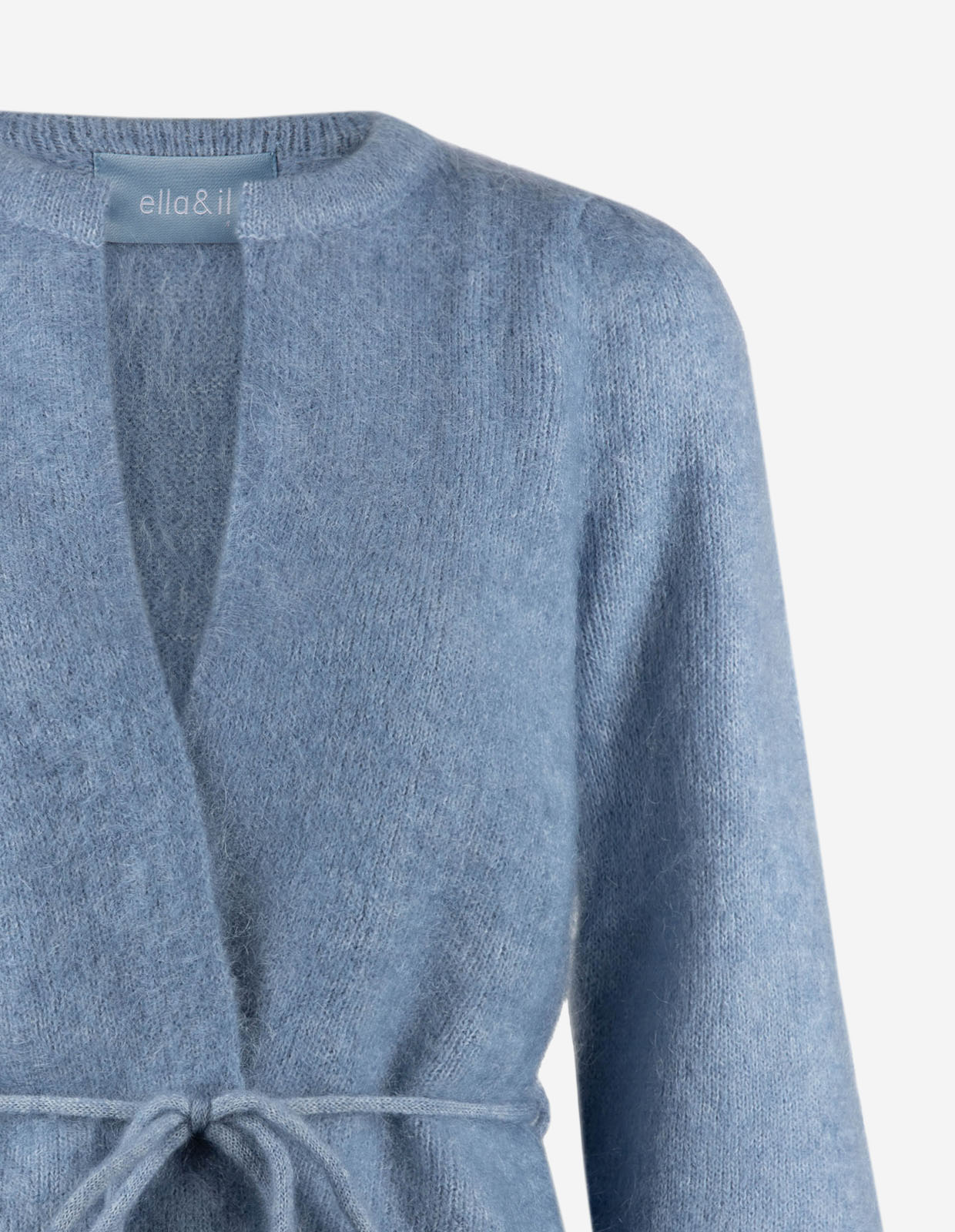 Fredrikke Cardigan Mohair Denimblå