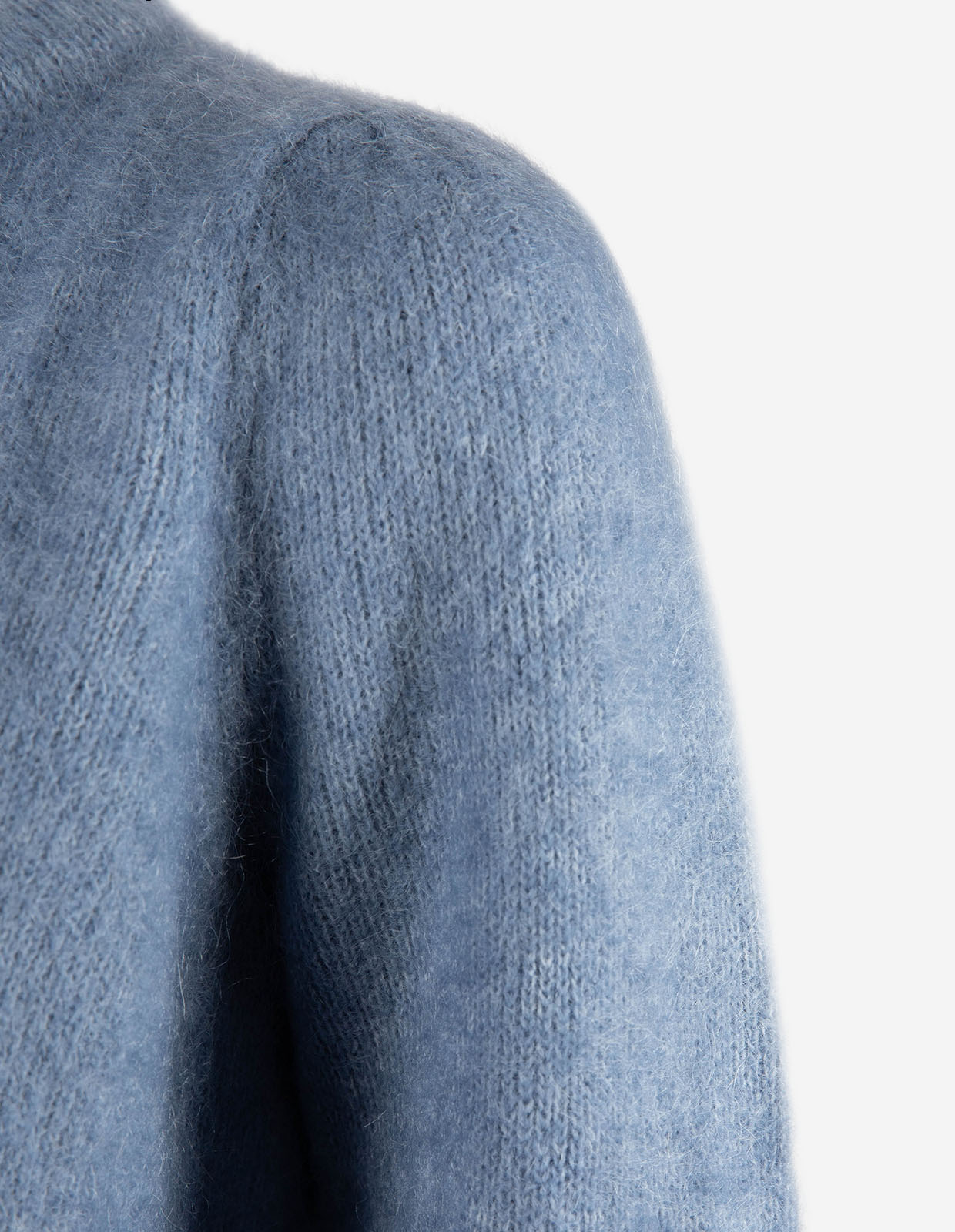 Fredrikke Cardigan Mohair Denimblå