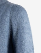 Fredrikke Cardigan Mohair Denimblå