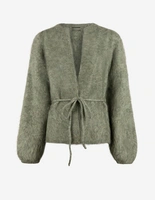 Fredrikke Cardigan Mohair Salviagrön