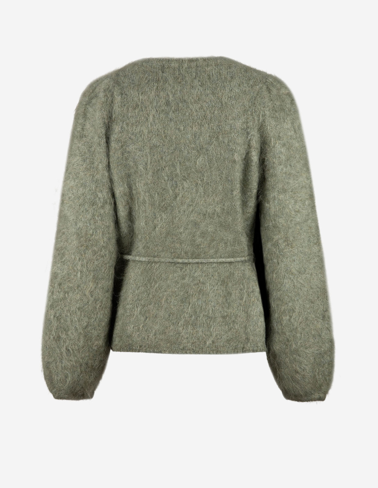 Fredrikke Cardigan Mohair Salviagrön