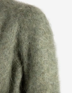 Fredrikke Cardigan Mohair Salviagrön