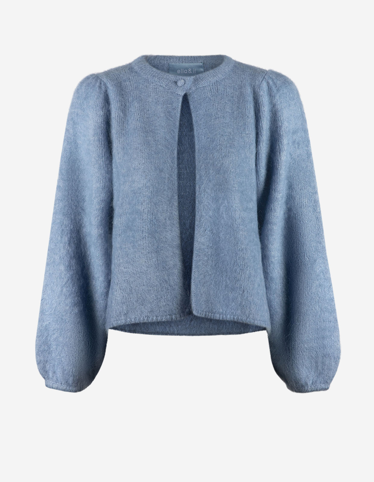 Amelia Cardigan Mohair Denimblå