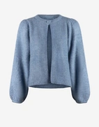 Amelia Cardigan Mohair Denimblå
