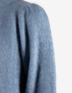 Amelia Cardigan Mohair Denimblå