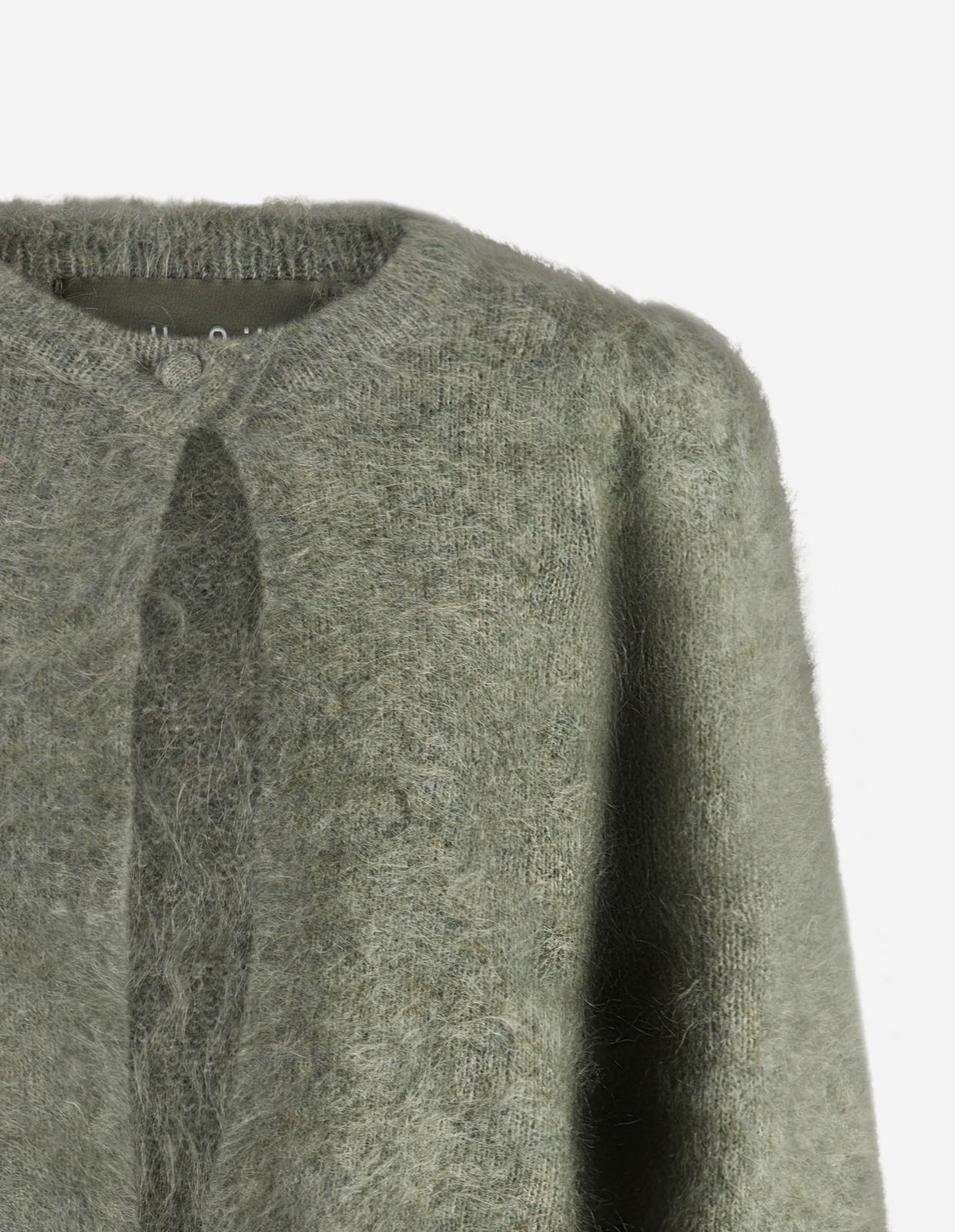 Amelia Cardigan Mohair Salviagrön