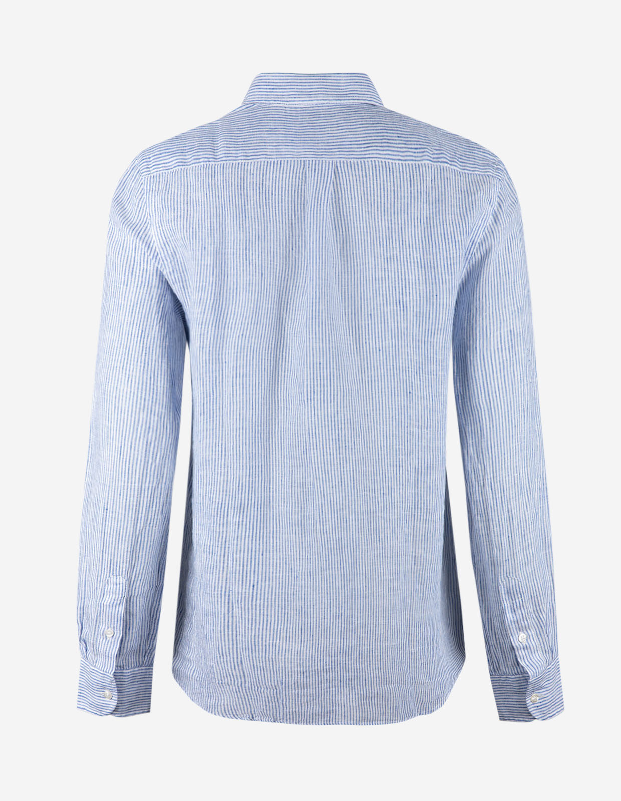 Mimmi Skjorta Linne Vit/Blå