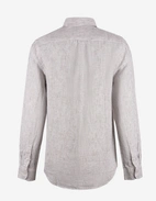 Mimmi Skjorta Linne Vit/Brun