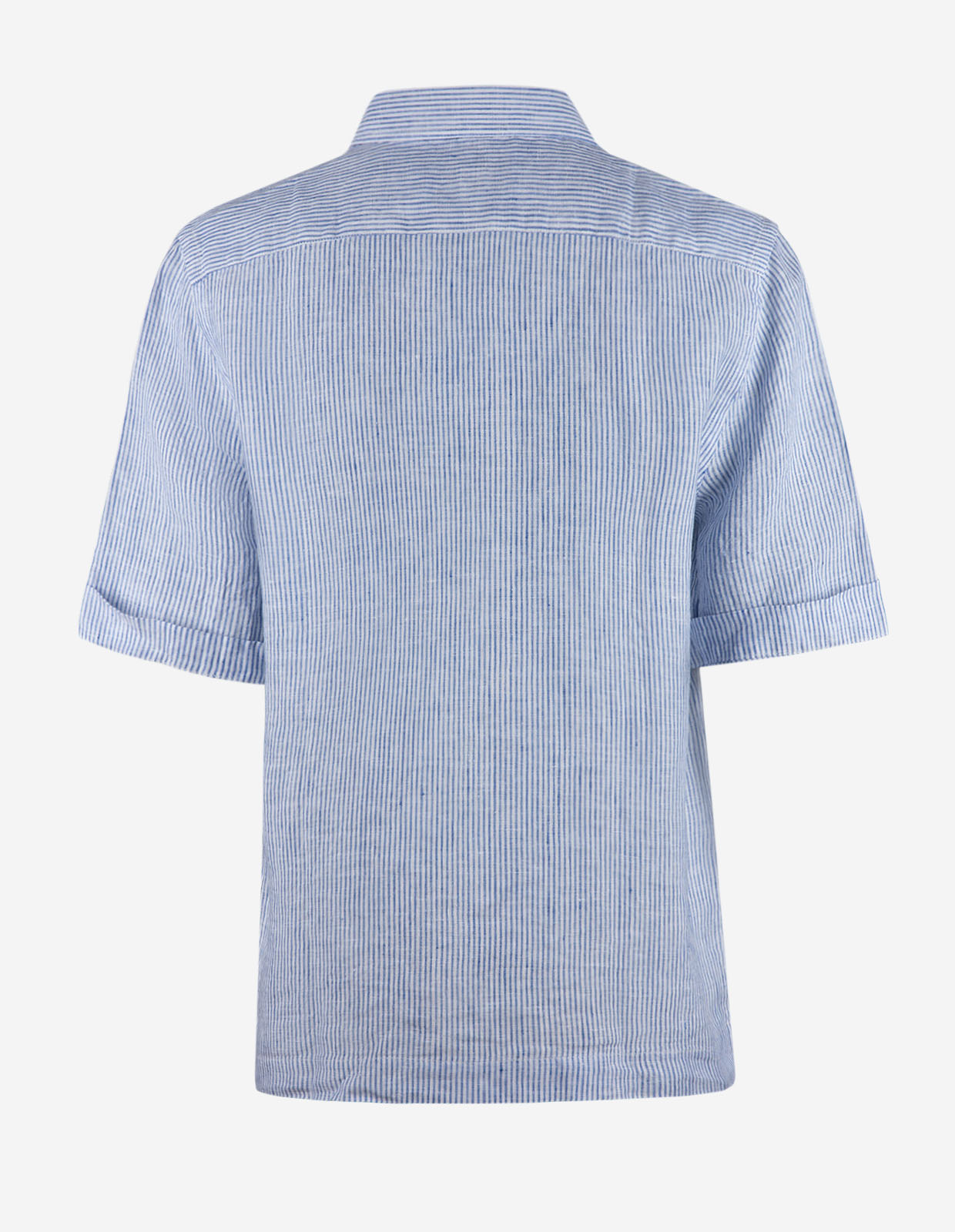 Moa SS Skjorta Vit/Blå