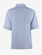 Moa SS Skjorta Vit/Blå